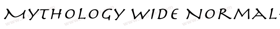 Mythology Wide Normal字体转换